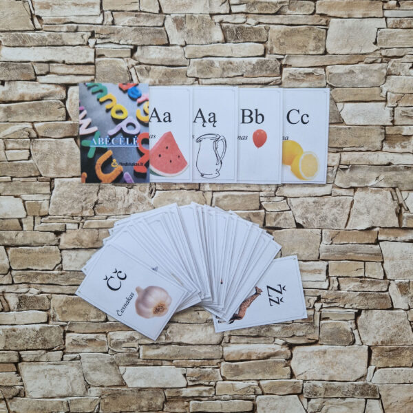 Kortelių rinkinys "Abėcėlė"