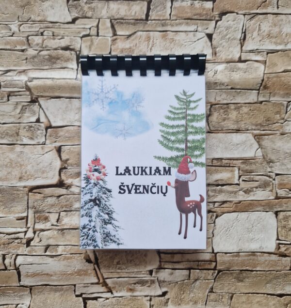 "Laukiam švenčių" daugkartinio naudojimo knygelė mažiesiems - Image 7