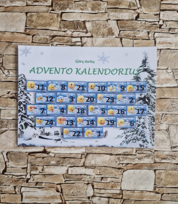 Gerų darbų Advento kalendorius GRUPEI