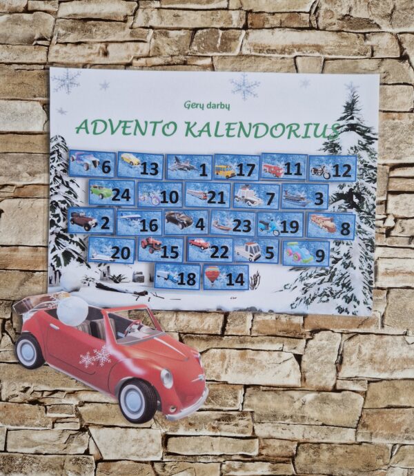 Gerų darbų Advento kalendorius BERNIUKAMS