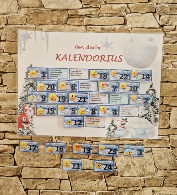 Gerų darbų Advento kalendorius KLASEI - Image 2