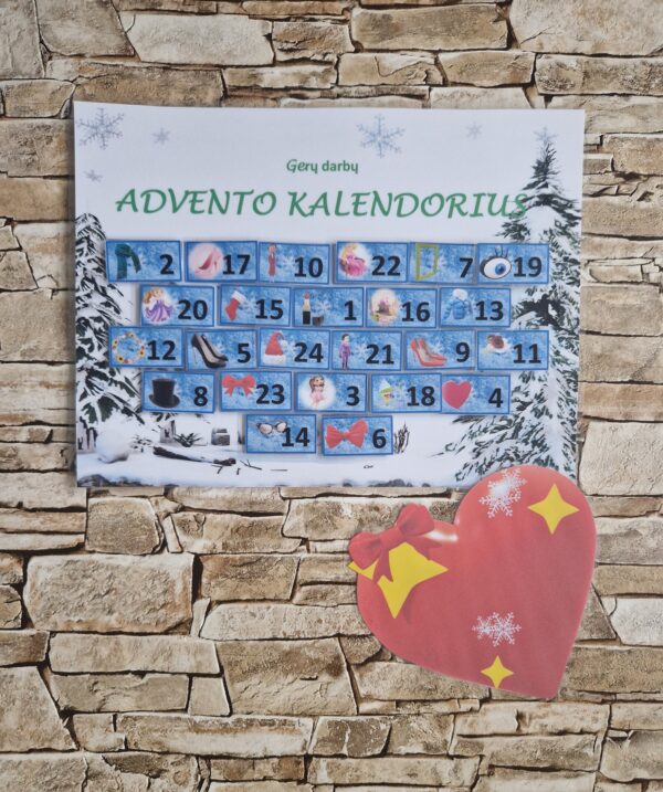 Gerų darbų Advento kalendorius MERGAITĖMS